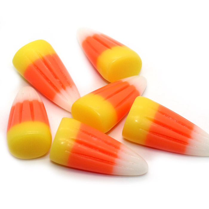Candy corn charms for slime