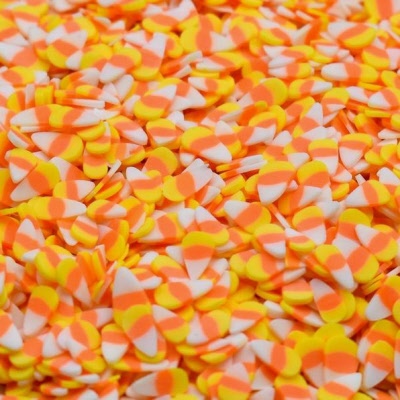 Candy corn fimo slices for slime