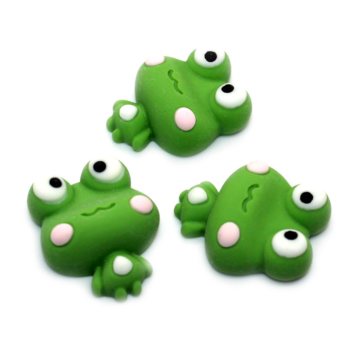 Green froggie charms for slime