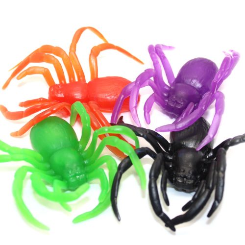 Large rubber spiders