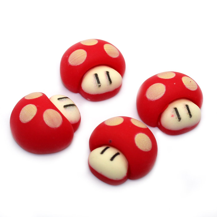 Cute mushroom charms for slime