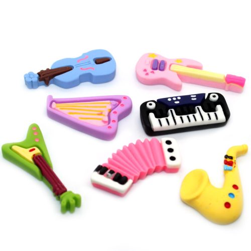 Musical instrument charms for slime