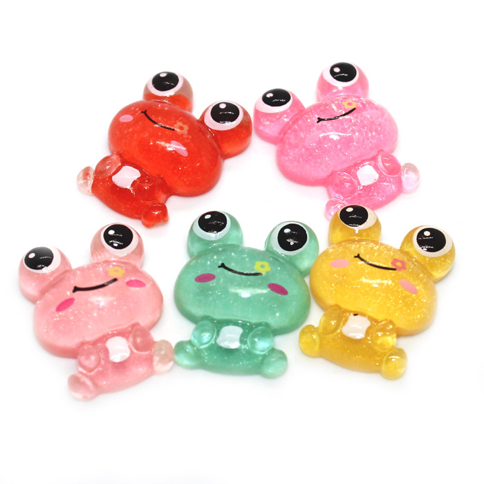 Translucent froggie charms for slime