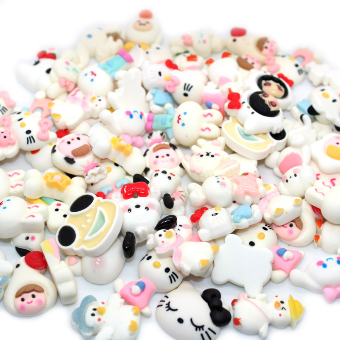 Mixed white slime charms