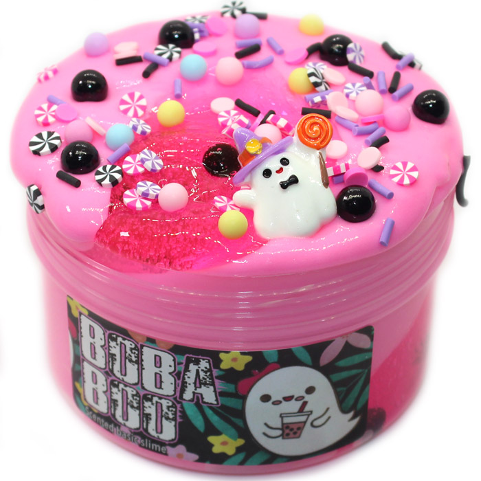 Boba boo scented basic and clear Slime – DJ Slimey Gloop