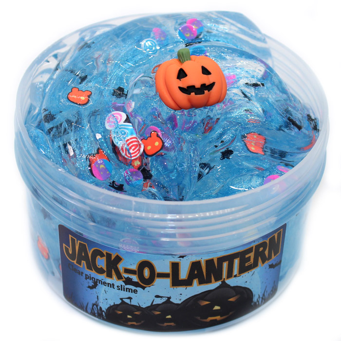 Jack o lantern clear pigment slime