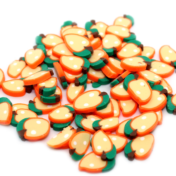 Large mango fimo slices for slime