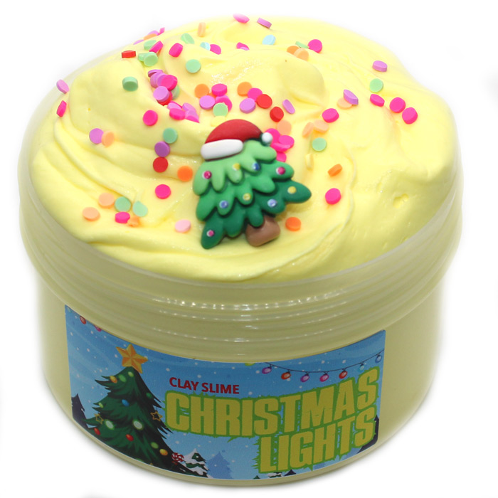 Christmas lights scented clay Slime