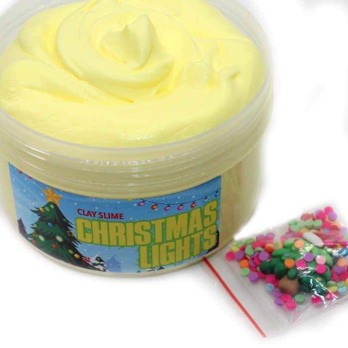 Christmas lights scented clay Slime