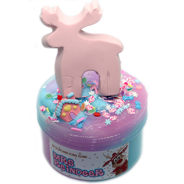 Mrs Reindeer scented diy snowdough slime