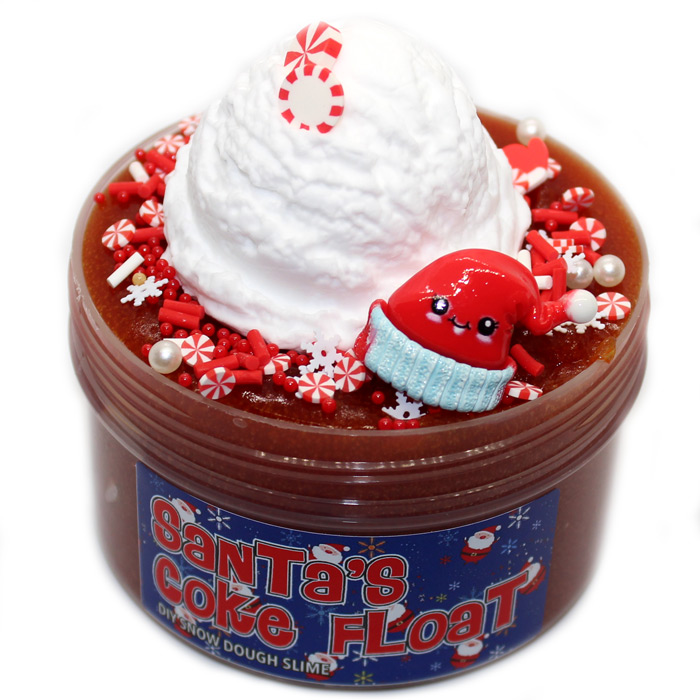 Santas coke float scented jelly clay slime
