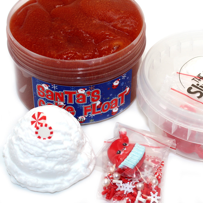 Santas coke float scented jelly clay slime