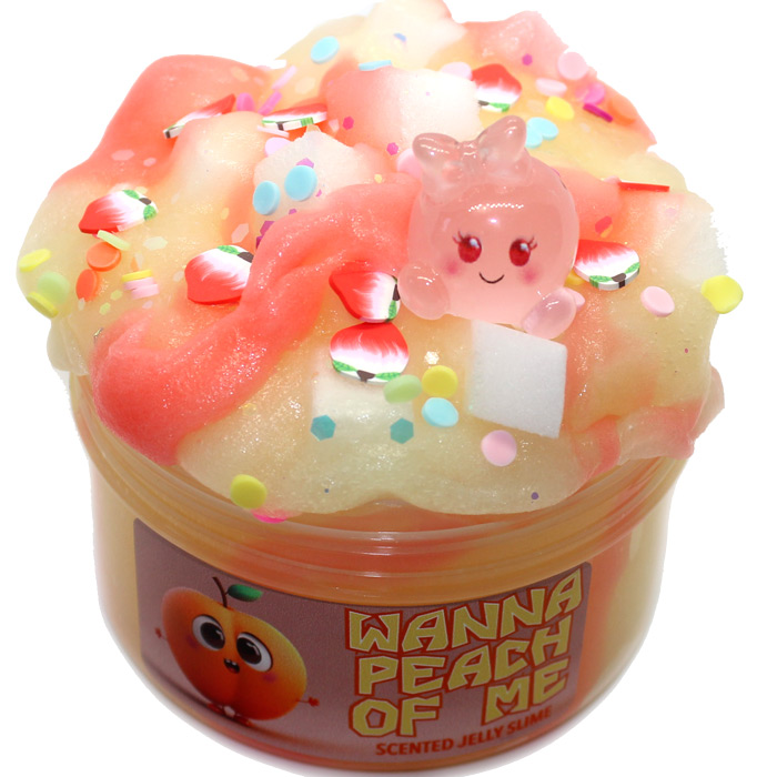 Wanna peach of me scented jelly slime