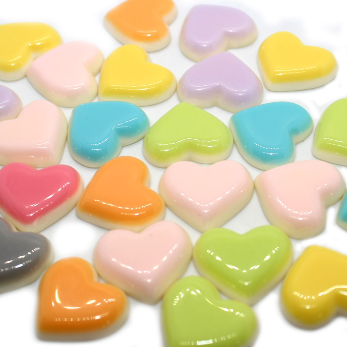Candy heart charms for slime