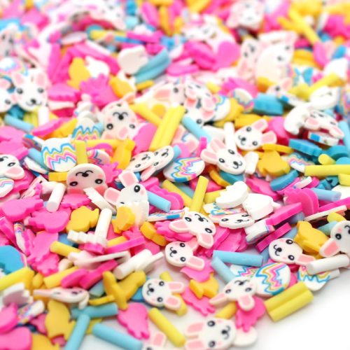 Easter bunny sprinkle mix for slime