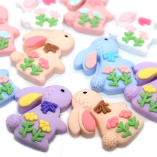 Garden bunny charms