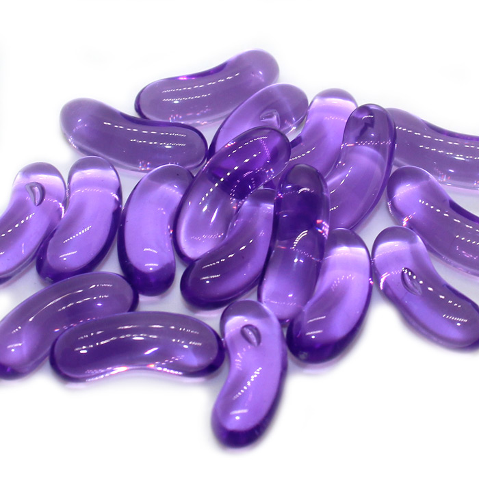 Purple Jelly bean charms bulk