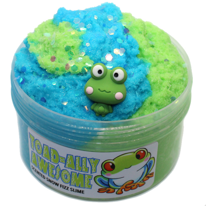 Toad-ally awesome scented snowfizz slime