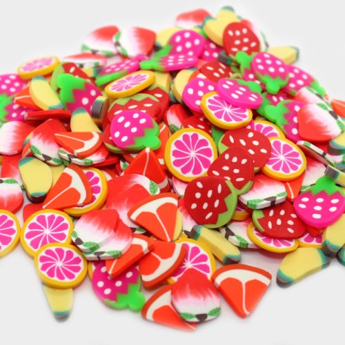 Summer fruit large fimo slices for slime