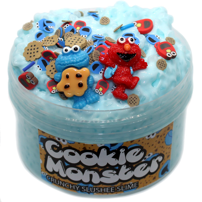 Cookie monster scented slushee slime