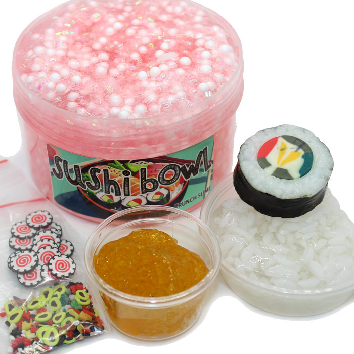 Sushi bowl crunchy bingsu slime kit