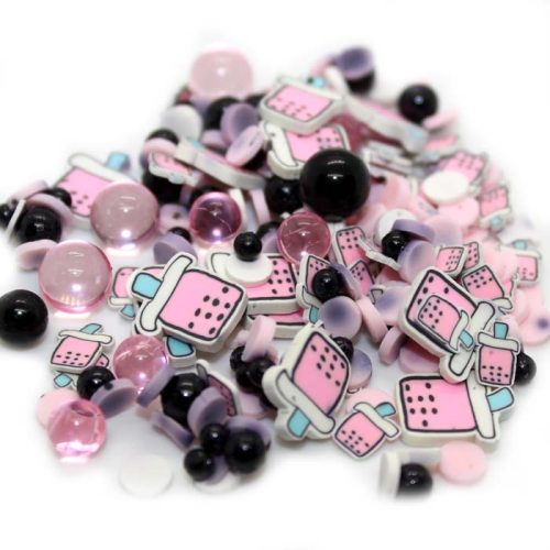 Boba pearl sprinkle mix for slime