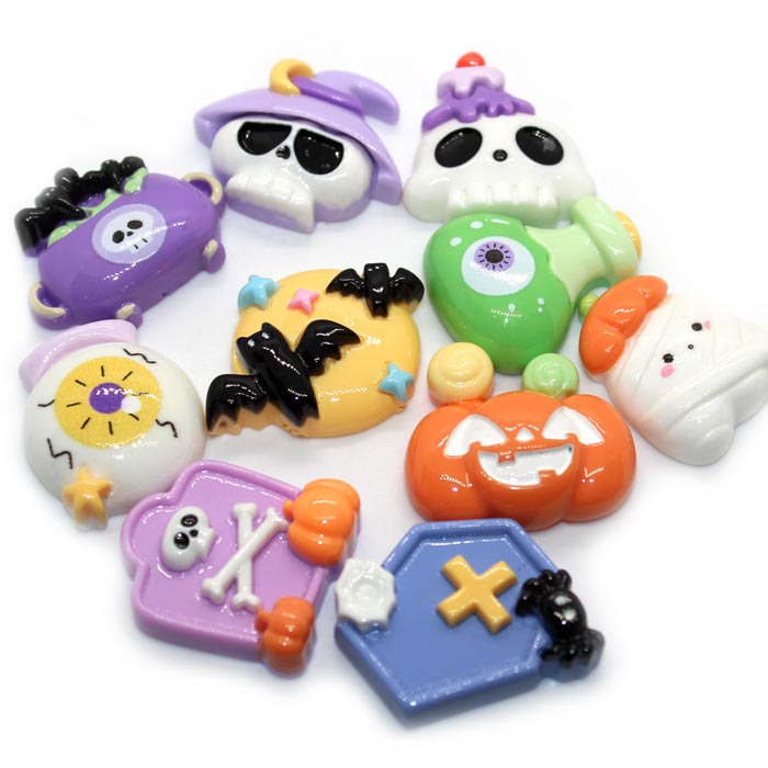 Pastel halloween charms for slime