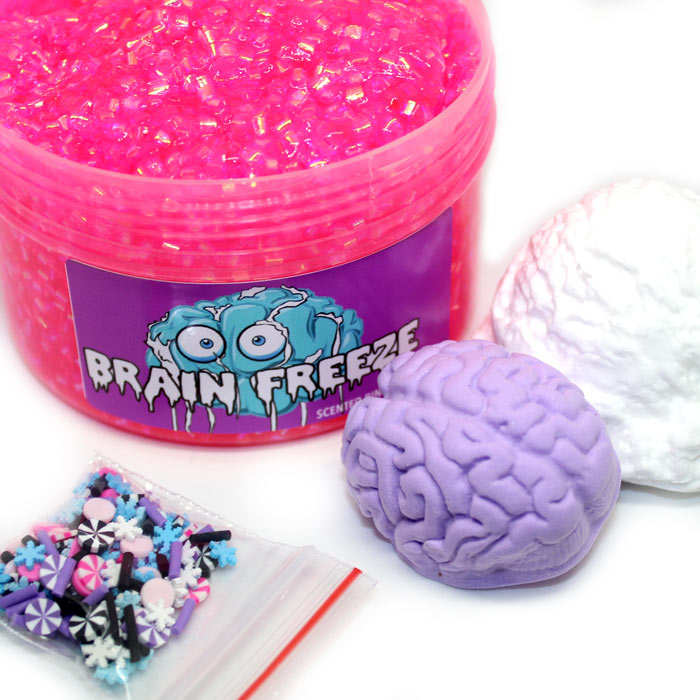 Brain freeze scented diy clay bingsu slime