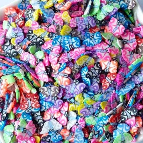 Butterfly fimo slices for slime