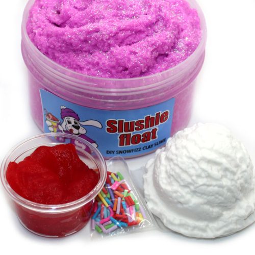 Slushie float snowfizz diy clay slime